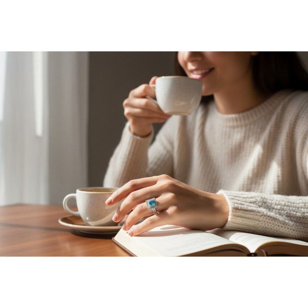 Ryze Grand Turk Cubic Zirconia .925 Sterling Silver Ring - Size 10